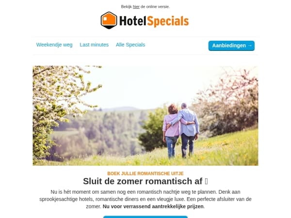 Sluit de zomer romantisch af 🌹