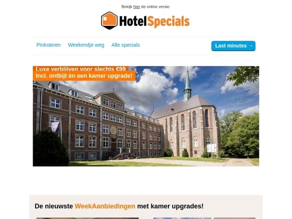 Luxe hoteldeals vanaf €84