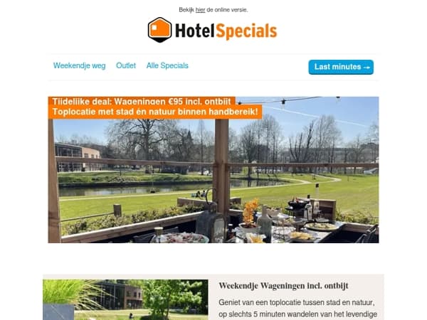 Tijdelijke deals: Wageningen & Parijs