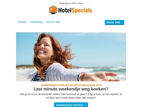 Spontaan weekendje weg? Grijp je kans!