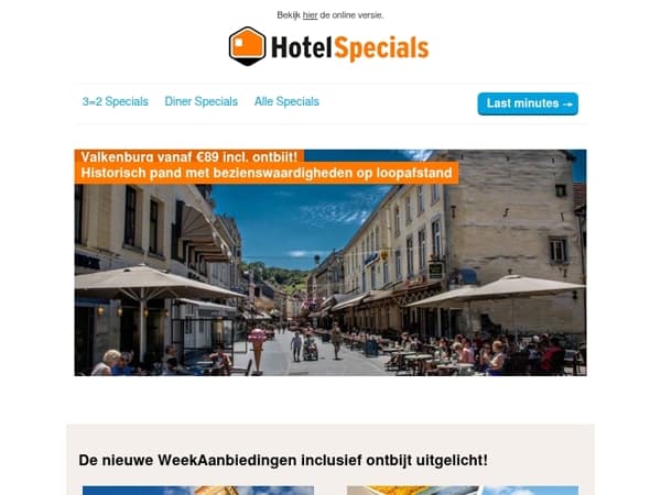 Pak tot 52% korting op je volgende weekendje weg!