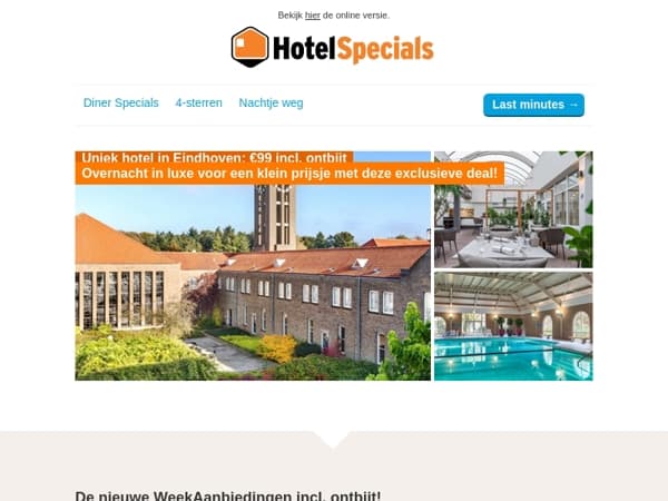 Uniek hotel in Eindhoven incl. ontbijt
