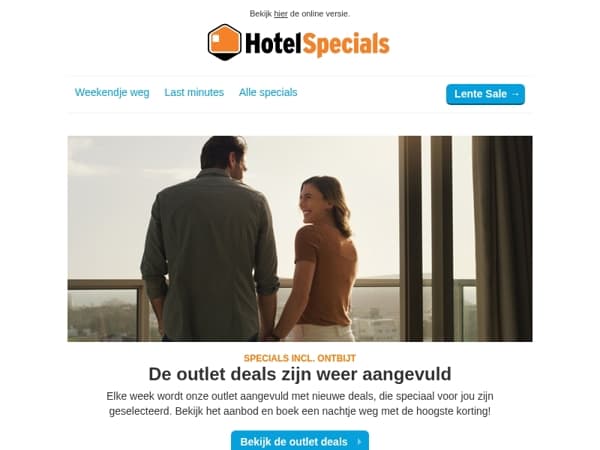 De outlet hoteldeals zijn weer aangevuld