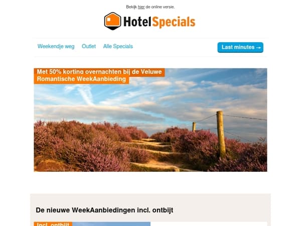 50% korting op de Veluwe!