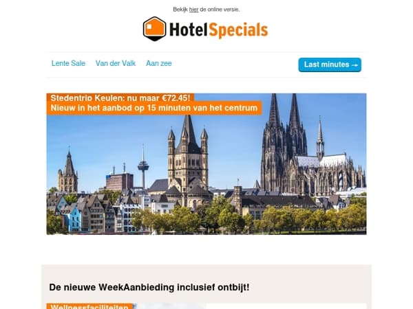 Stedentrip Keulen: €72,45