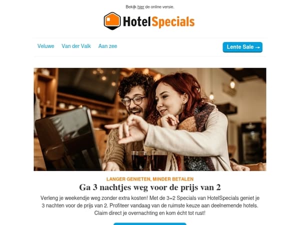 3 nachtjes weg voor de prijs van 2