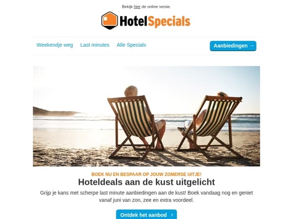 Hoteldeals aan de kust uitgelicht