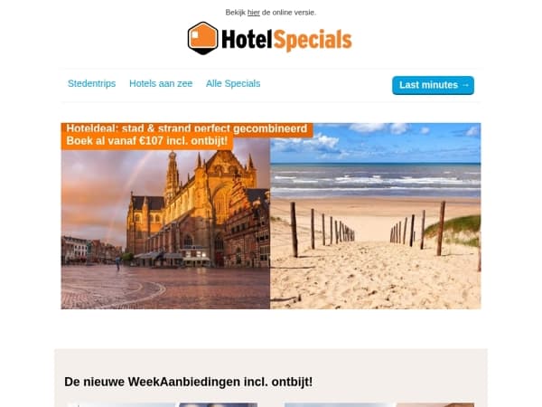 Stad & strand perfect gecombineerd bij dit hotel