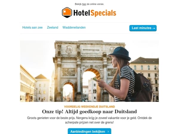 Duitsland vanaf €43 inclusief ontbijt!