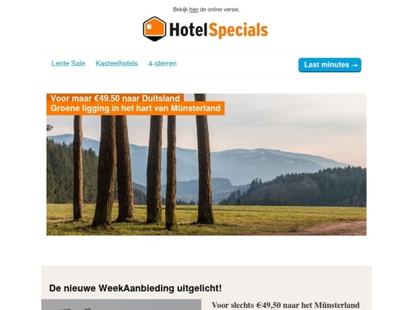 Voor slechts €49,50 naar het Münsterland