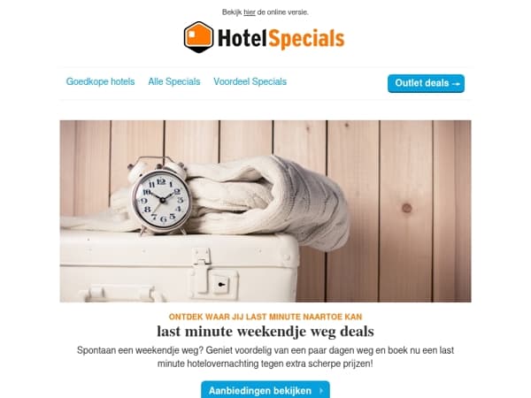 Last minute weekendje weg in juli?