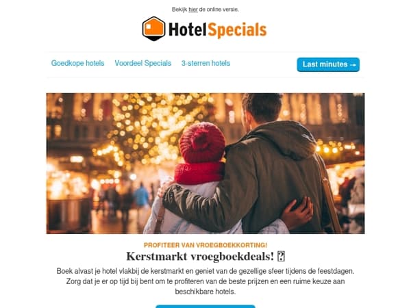 Kerstmarkt vroegboekdeals! 🎄