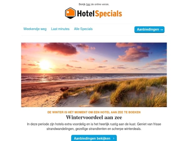 Winter aan zee? Boek nu voordelig!