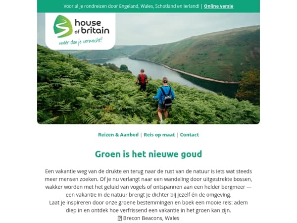 Groen is het nieuwe goud ✨ onze groene reizen vind je hier