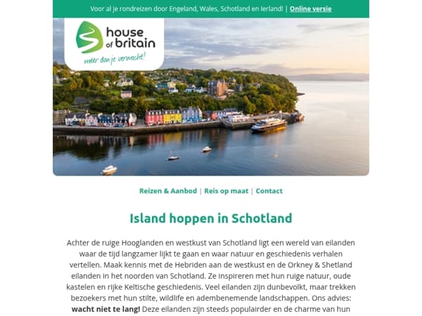 Island hoppen in Schotland
