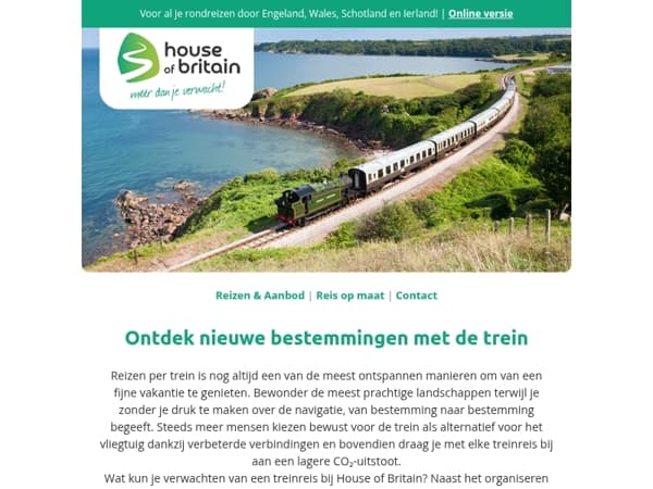Ontdek nieuwe bestemmingen met de trein