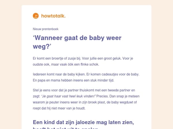 ‘Wanneer gaat de baby weer weg?’