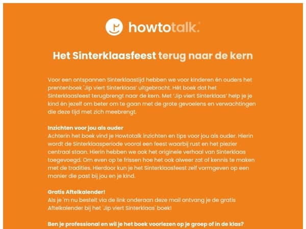 Met 'Jip viert Sinterklaas' terug naar de kern