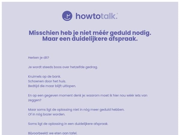 Misschien heb je niet méér geduld nodig