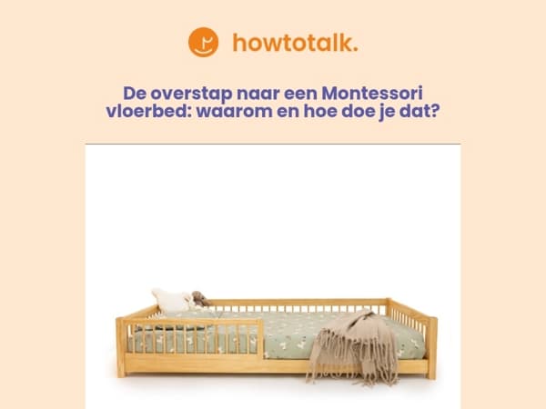 De overstap naar een Montessori vloerbed: waarom en hoe doe je dat?