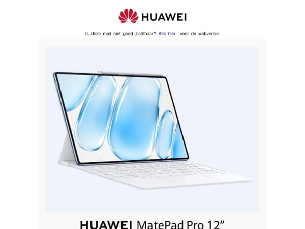 De HUAWEI MatePad Pro 12”is gearriveerd