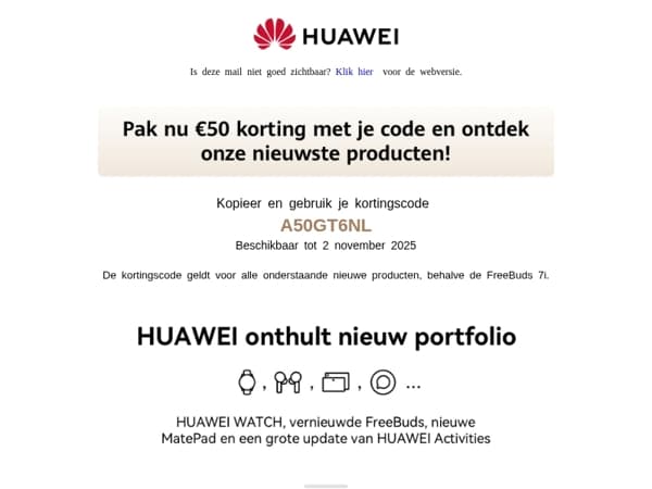 ✨Ontdek het nieuwste van HUAWEI