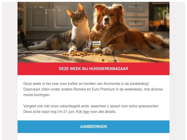 Deze week bij Huisdierenbazaar: diverse merken in de actie! 🐶🐈