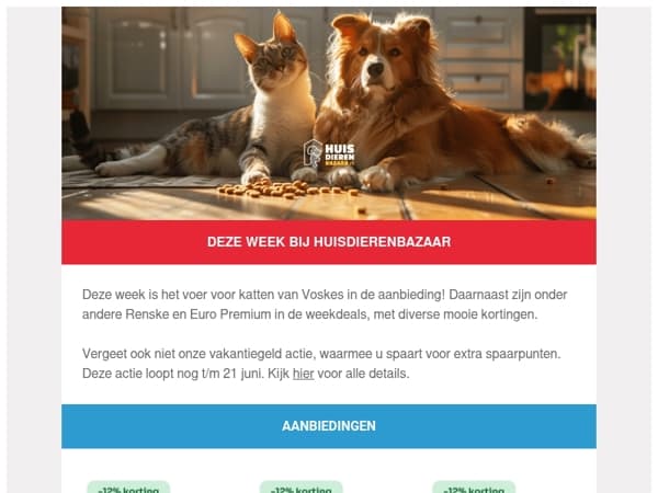 Deze week bij Huisdierenbazaar: diverse merken in de actie! 🐶🐈