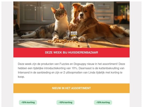 Deze week bij Huisdierenbazaar: diverse merken in de actie! 🐶🐈