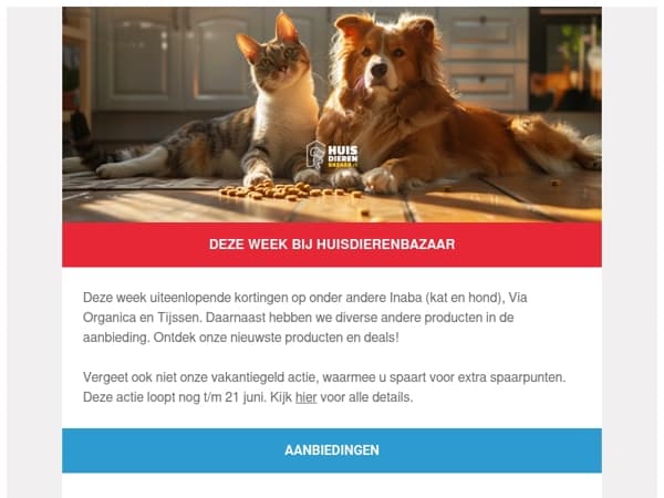 Deze week bij Huisdierenbazaar: diverse merken in de actie! 🐶🐈