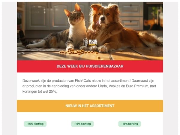 Deze week bij Huisdierenbazaar: diverse merken in de actie! 🐶🐈