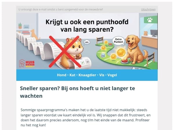 Sneller sparen? Bij ons kan het nog steeds! Profiteer tijdelijk van extra spaarpunten