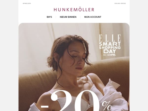 20% korting tijdens ELLE Smart Shopping Day*