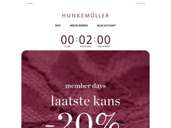 Final hours🚨20% korting