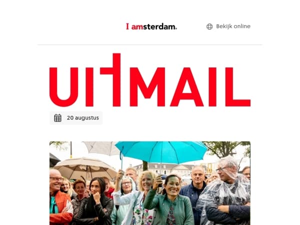Regen op komst? Zo maak je er toch een leuke dag van ☔ | Mis dit sfeervolle jazz evenement niet 🎷 | Er op /uit