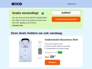 💙 NU GRATIS VERZENDING!