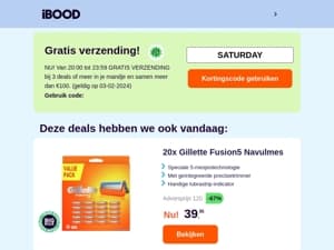 💙 NU GRATIS VERZENDING!