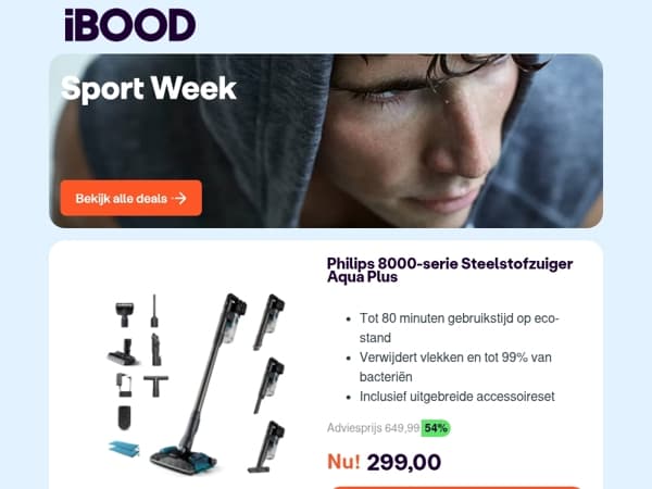 Nu: Philips 8000-serie Steelstofzuiger Aqua Plus voor 299,00