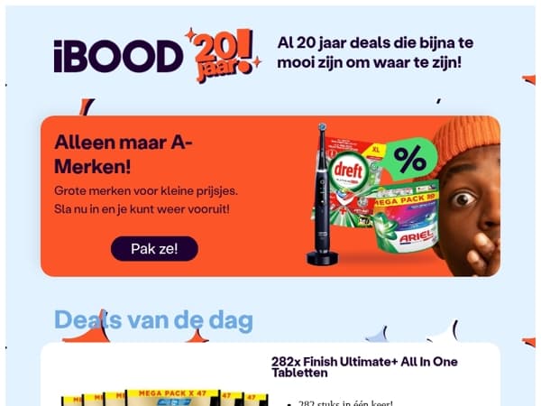 Nu: 282x Finish Ultimate+ All In One Tabletten voor slechts 49,95 !