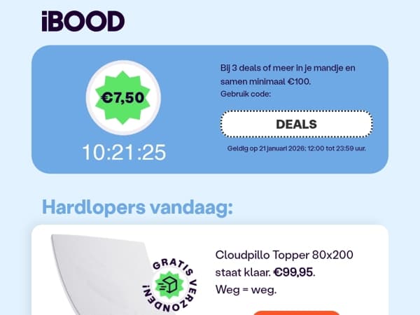 €7,50 korting op je bestelling! 💸