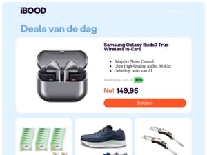 149,95 : Samsung Galaxy Buds3 True Wireless In-Ears