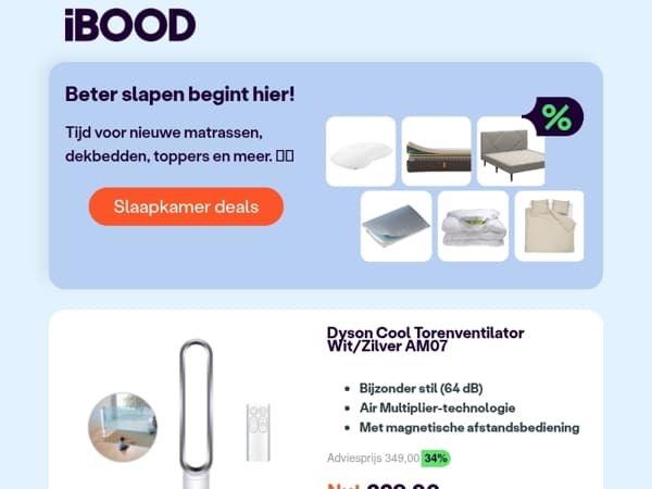 Nu: Dyson Cool Torenventilator Wit/Zilver AM07 voor slechts 229,00 !