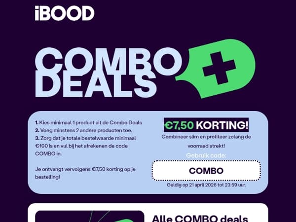 Combineer slim en krijg €7,50 korting! 💚