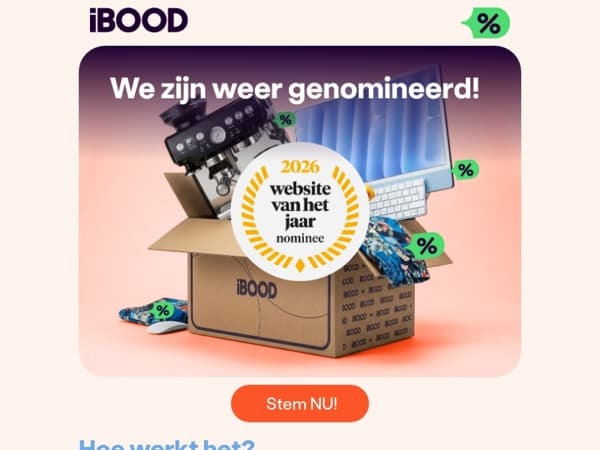 ⭐️ Stem op iBOOD: Website van het Jaar!