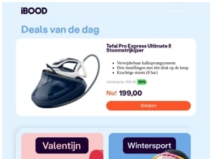 199,00 : Tefal Pro Express Ultimate II Stoomstrijkijzer
