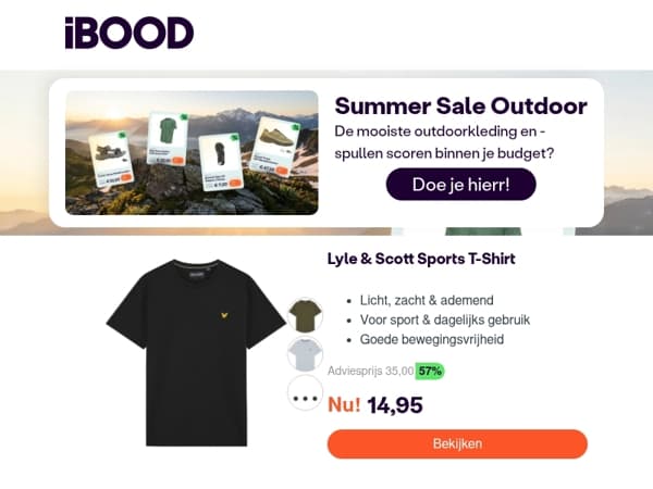 Nu: Lyle & Scott Sports T-Shirt voor slechts 14,95 !