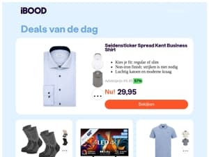 29,95 : Seidensticker Spread Kent Business Shirt