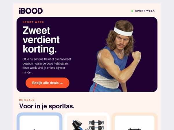 Voor de sporters. En de bijna-sporters 💪