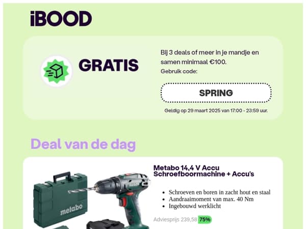 💐 GRATIS VERZENDING tot 23:59!