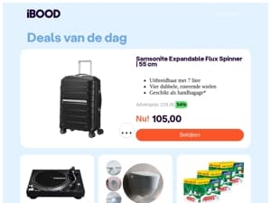 Vandaag: 105,00  Samsonite Expandable Flux Spinner | 55 cm